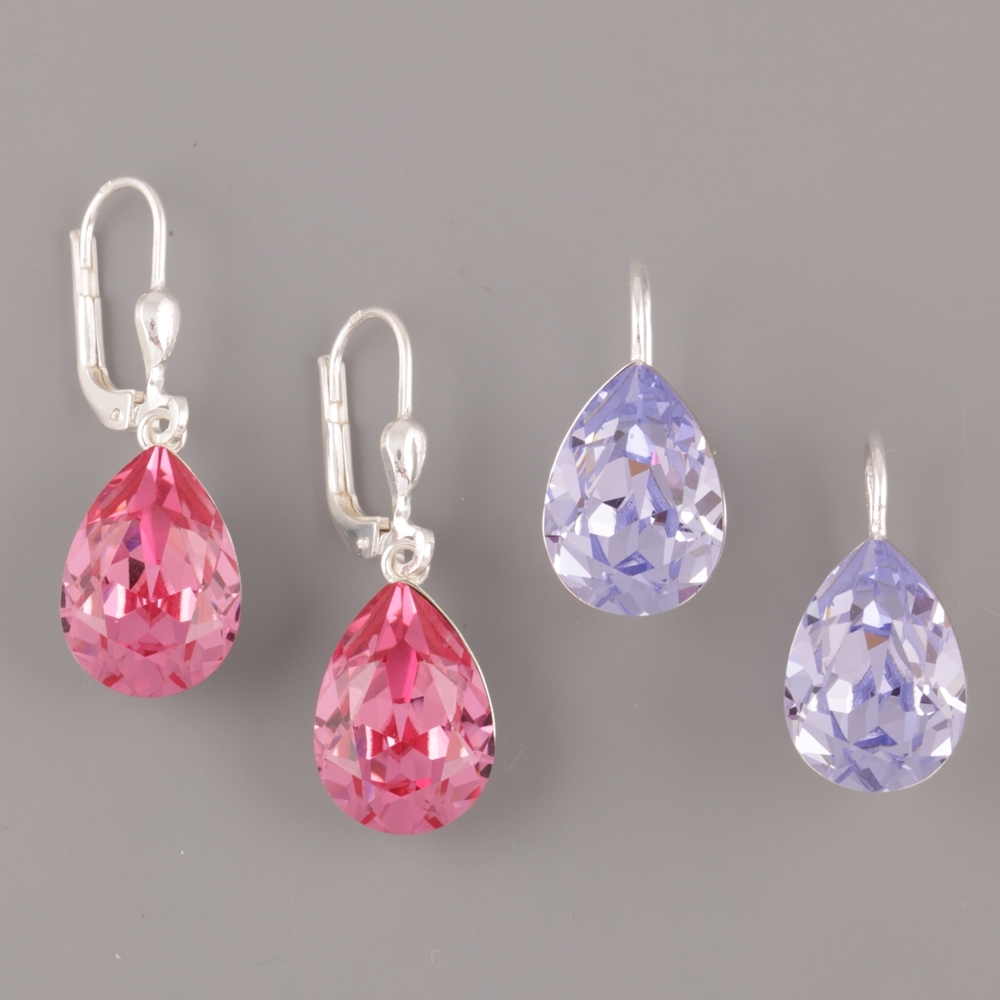 Stříbrné komponenty pro Slzičky Swarovski Elements 4320